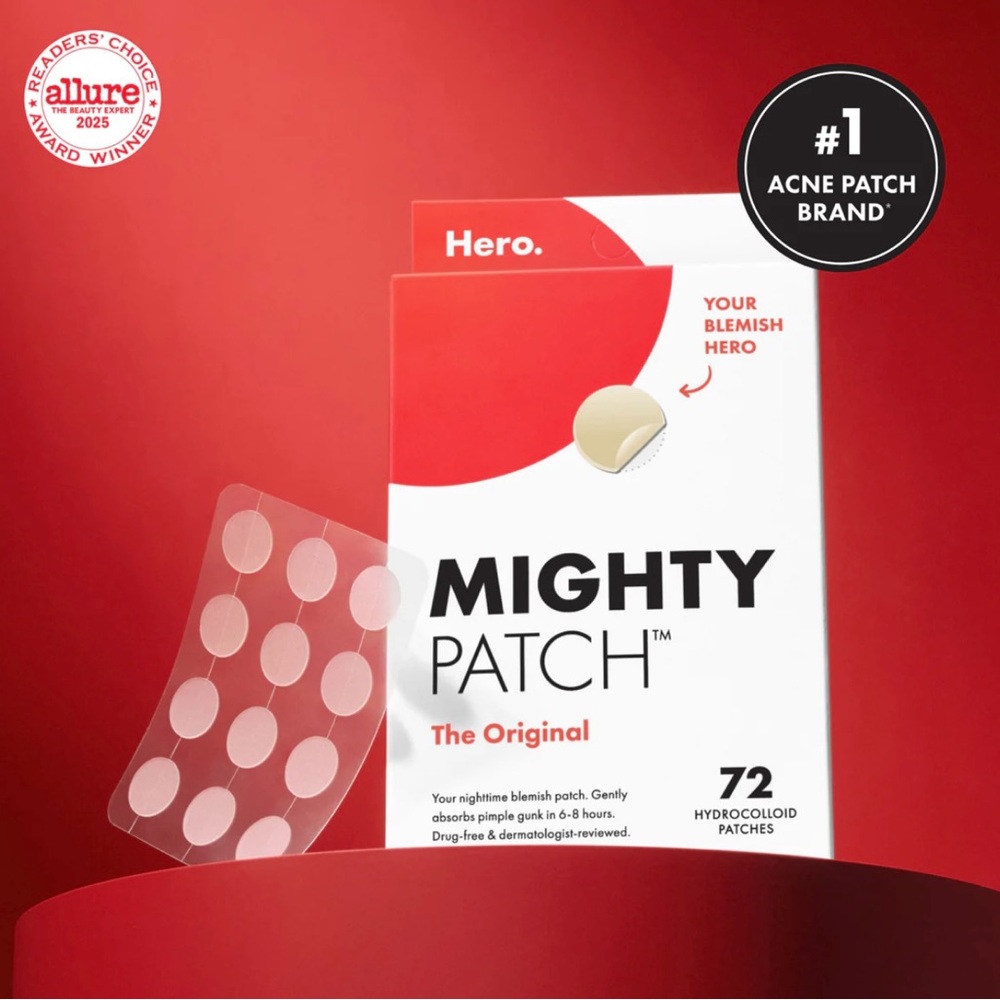 NIB Mighty Patch Original Acne Pimple Patches
72 count (Jumbo pack)